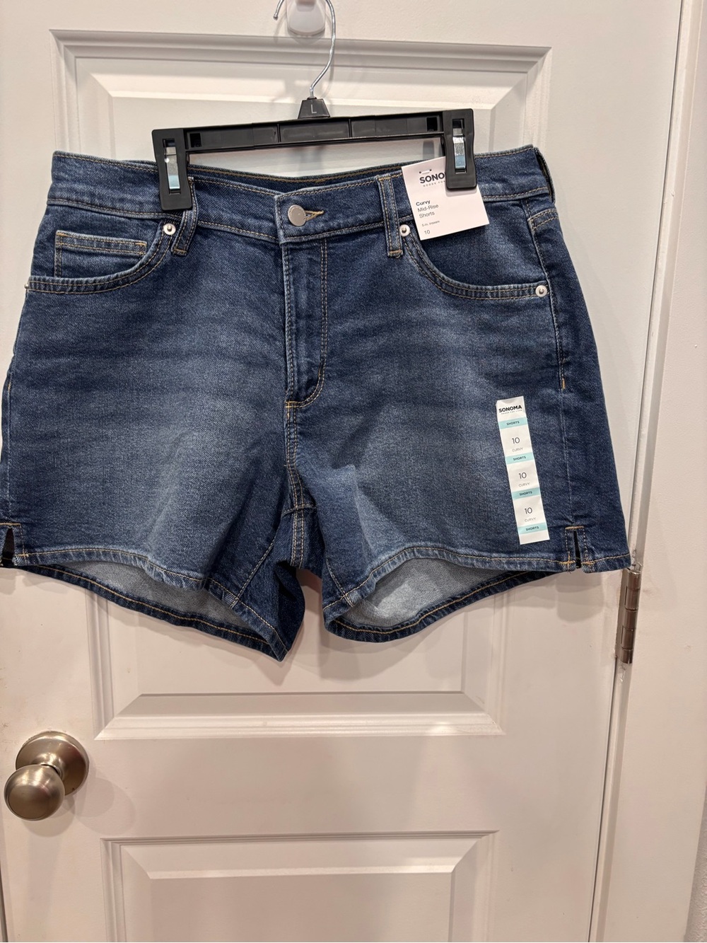 SONOMA Mid-Rise Denim Shorts in Dark Blue